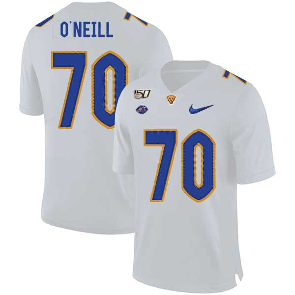 Pittsburgh Panthers 70 Brian O'Neill White 150th Anniversary Patch Nike College Football Jersey Dzhi,We sell and wholesale Pittsburgh Panthers 70 Brian O'Neill White 150th Anniversary Patch Nike College Football Jersey Dzhi on line form chian!